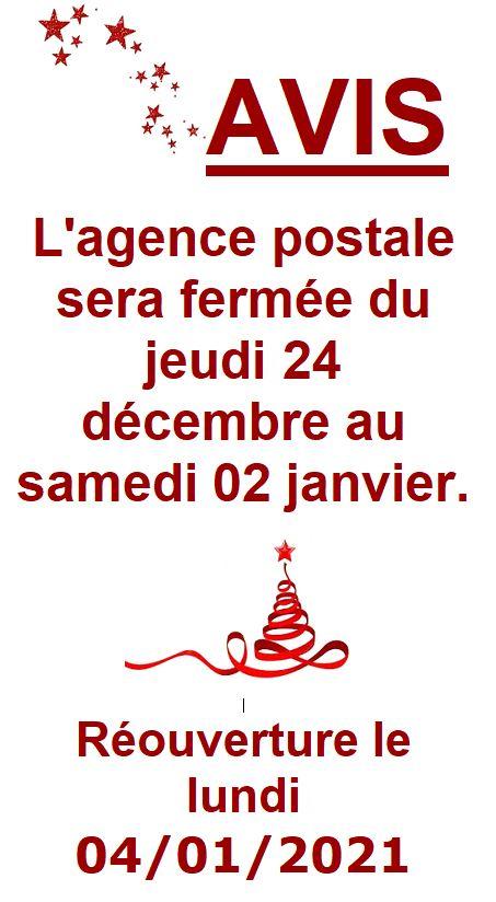 Fermeture agence postale