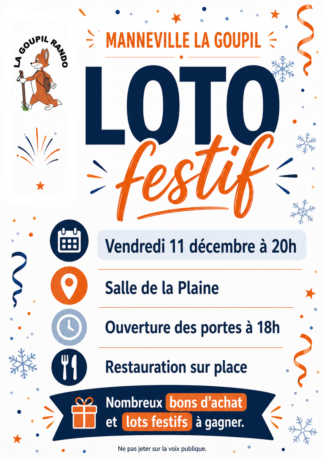 Affiche loto rando goupil 2026