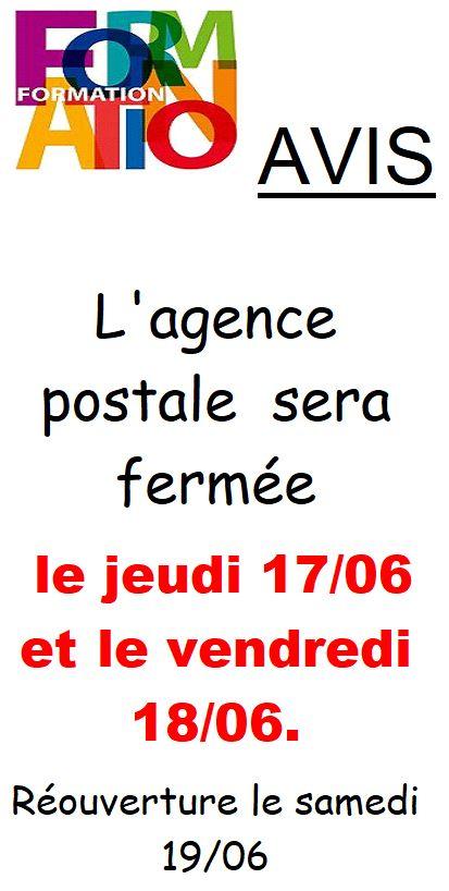 Fermeture agence postale 1